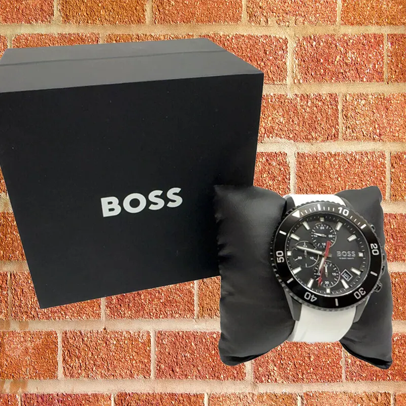 Hugo Boss Admiral White & Black Combination Men's Watch-1513966